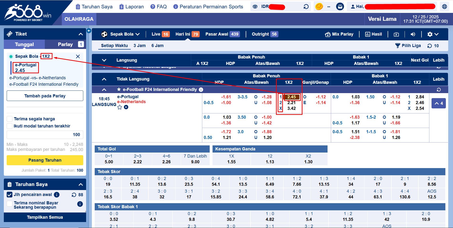 Panduan Lengkap Taruhan 1×2 di SBOBET untuk Pemula