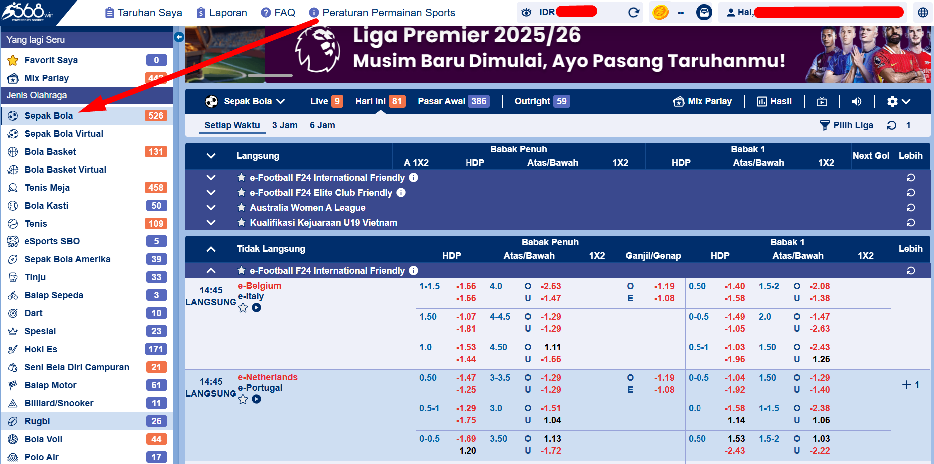 Panduan Untuk Bermain Handicap/HDP di SBOBET untuk Pemula