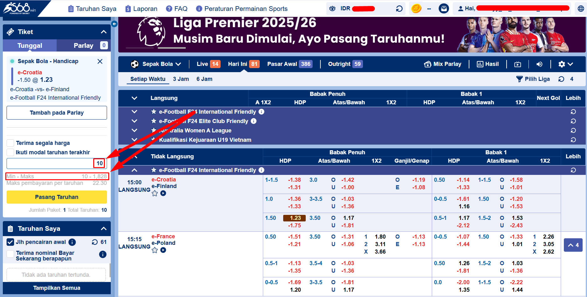 Panduan Untuk Bermain Handicap/HDP di SBOBET untuk Pemula