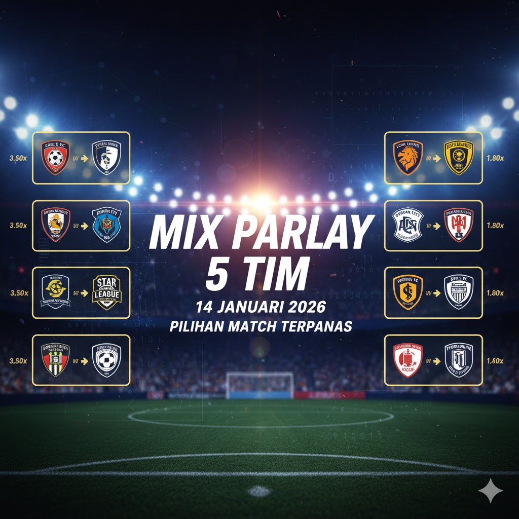 Mix Parlay 5 Tim 14 Januari 2026