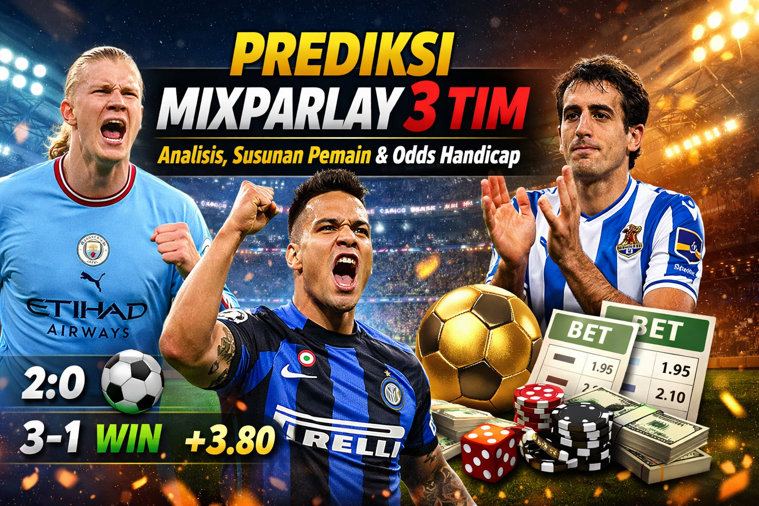 Prediksi MixParlay 3 Tim Cara yang Ampuh: Analisis Pertandingan Lengkap Susunan Pemain dan Pasangan Odds Handicap