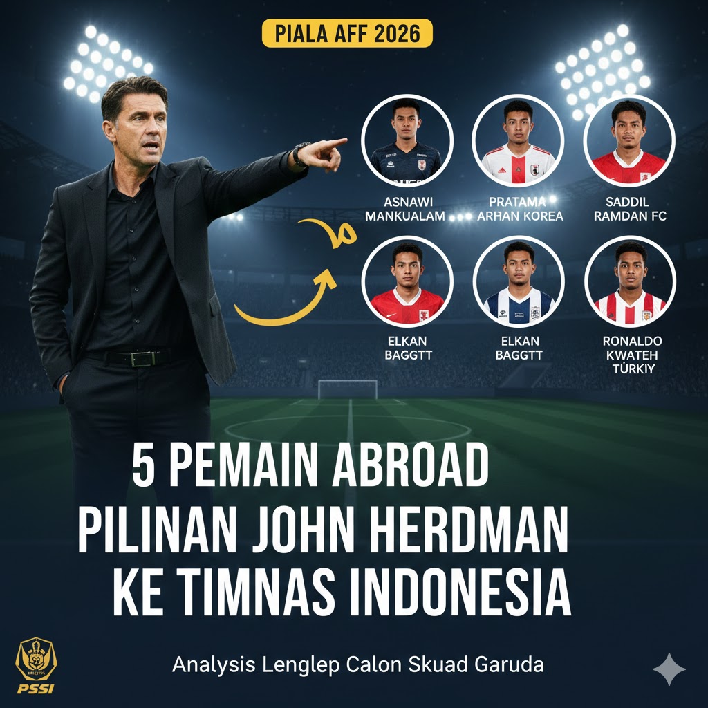 5 Pemain Abroad yang Berpotensi Dipanggil John Herdman ke Timnas Indonesia untuk Piala AFF 2026: Analisis Lengkap!