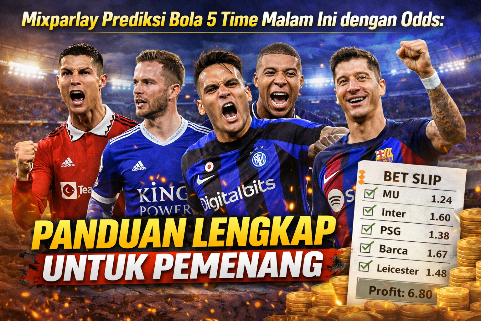 Mixparlay Prediksi Bola 5 Time Malam Ini dengan Odds Bagus: Panduan Lengkap untuk Pemenang