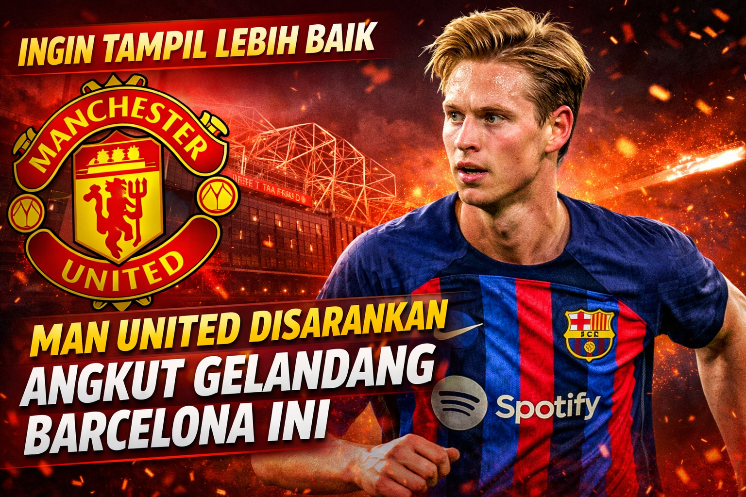 Ingin Tampil Lebih Baik, Man United Disarankan Angkut Gelandang Barcelona Ini