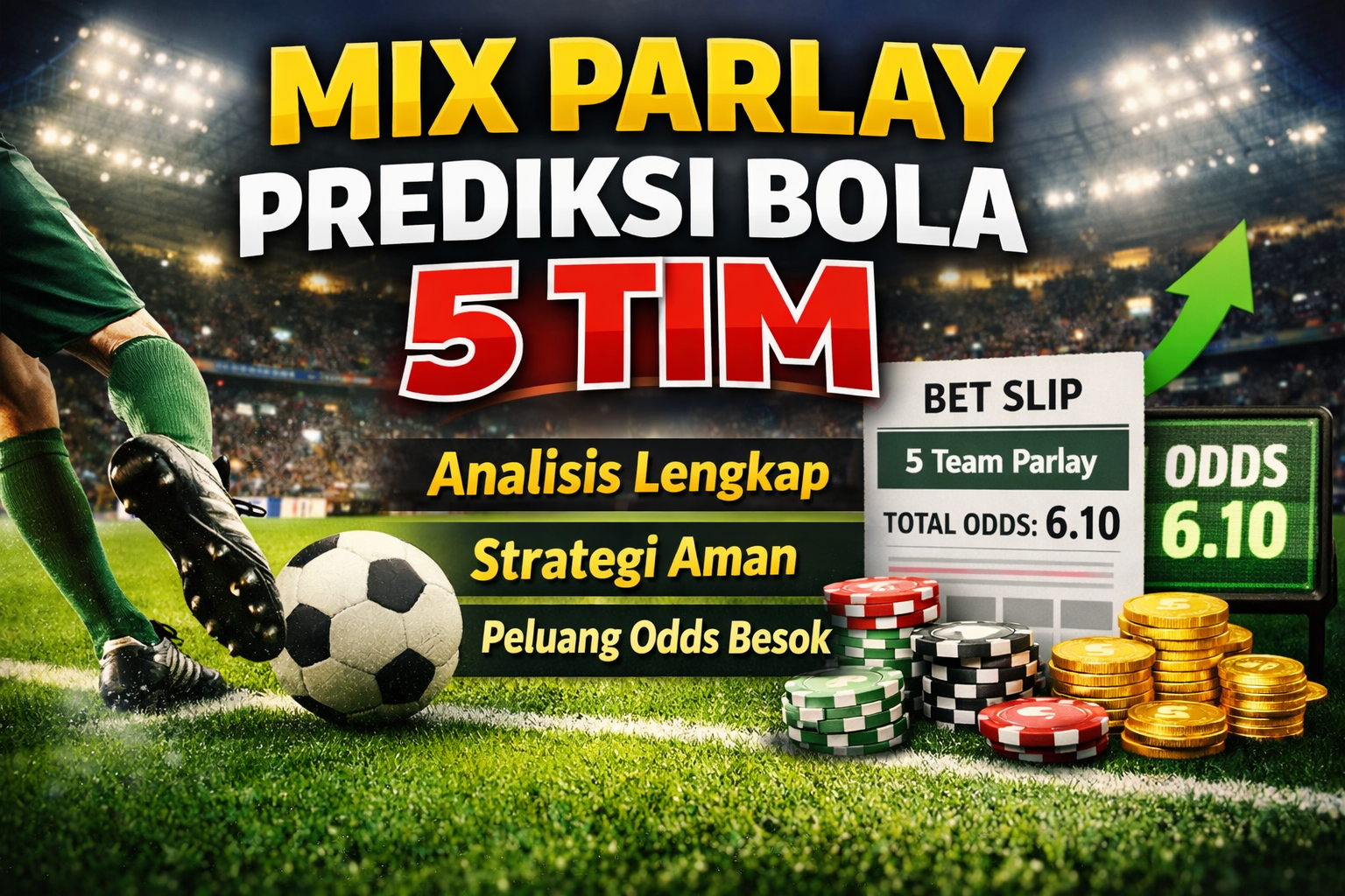 Mix Parlay Prediksi Bola 5 Tim: Analisis Lengkap, Strategi Aman, dan Peluang Odds Besok