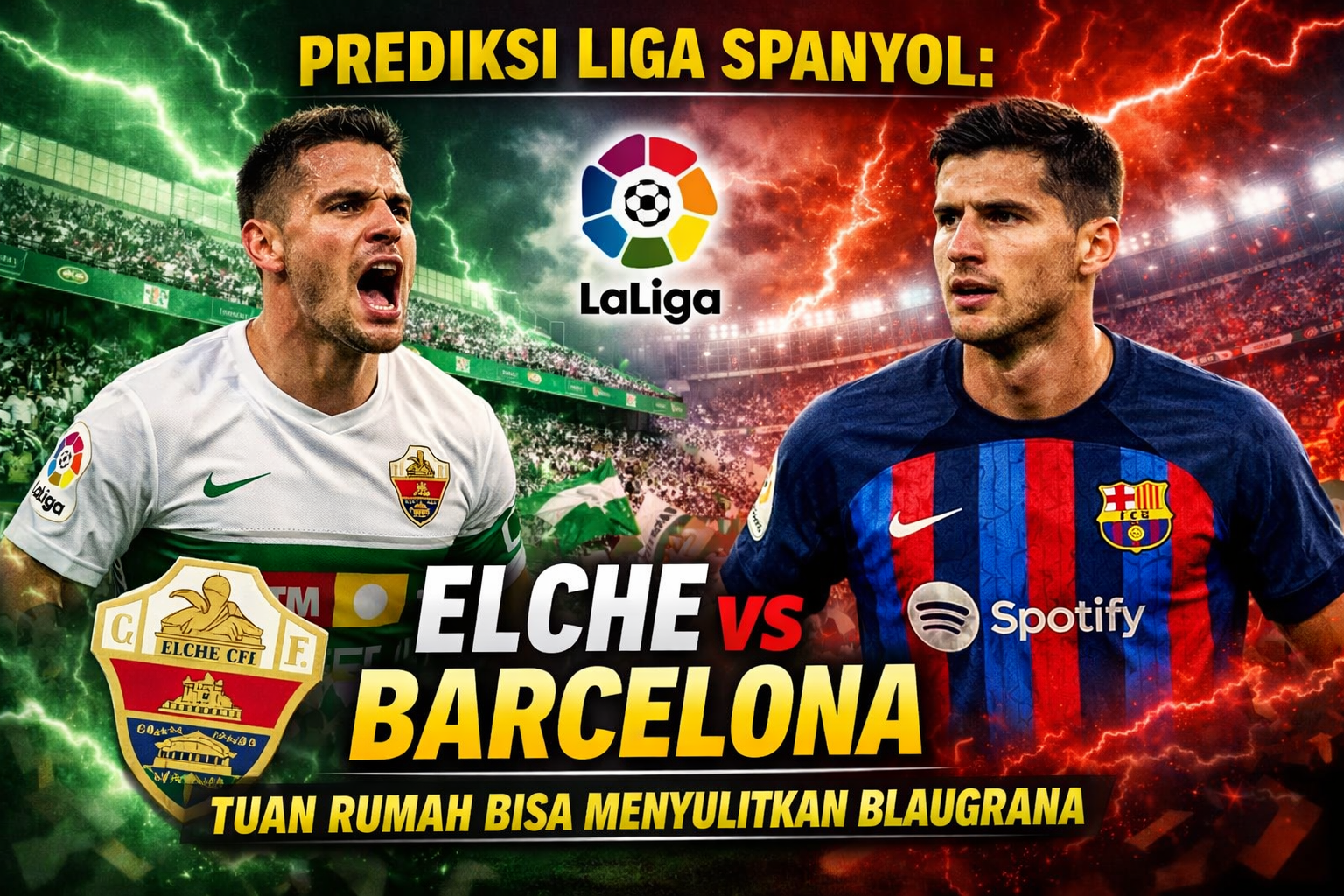 Prediksi Liga Spanyol: Elche vs Barcelona – Tuan Rumah Bisa Menyulitkan Blaugrana