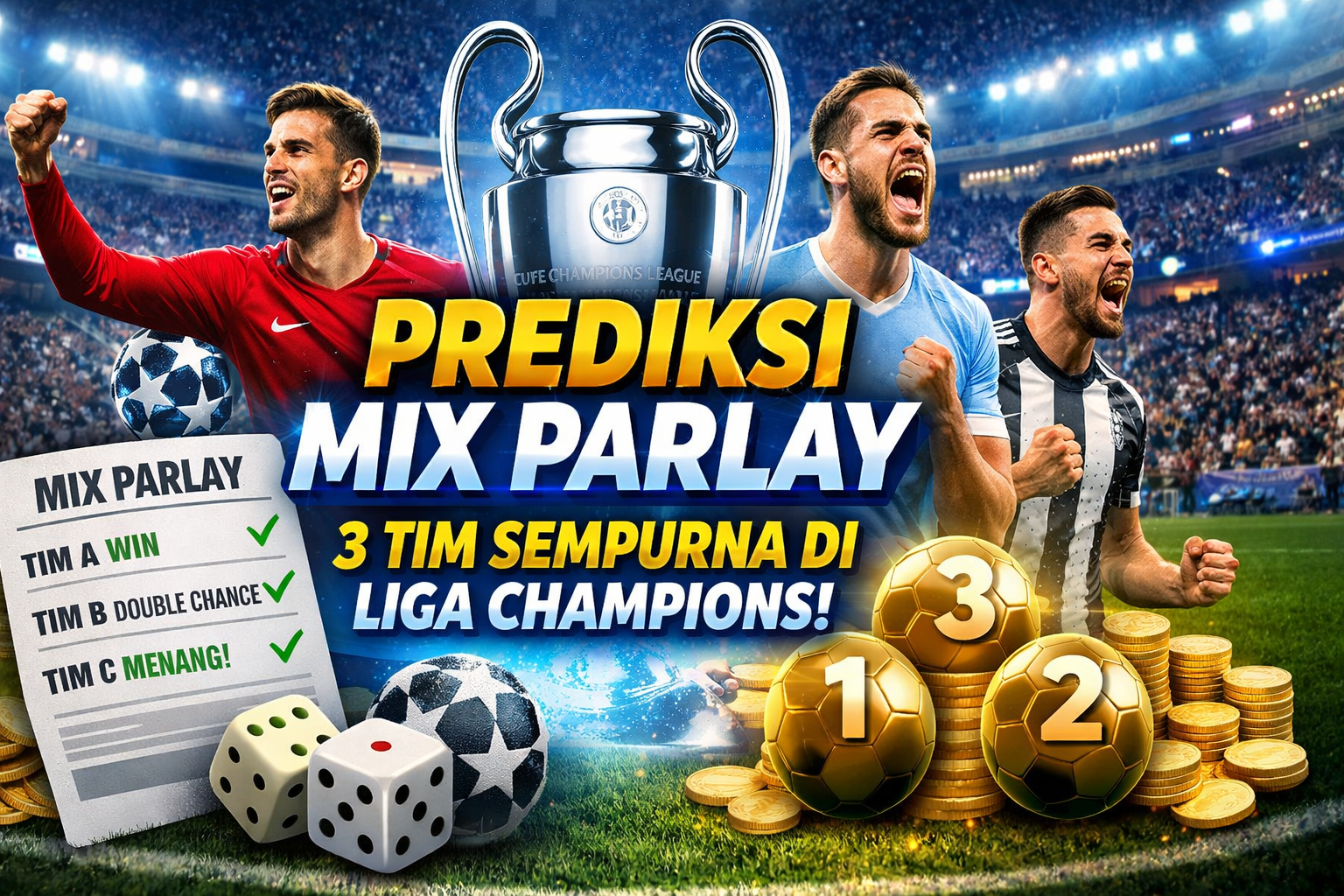 Prediksi Mix Parlay 3 Tim yang Masih Sempurna di Liga Champions Sejauh Ini: Akankah Salah Satunya Terus Melaju hingga Juara?