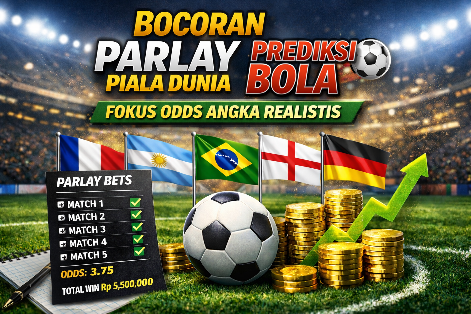 Bocoran Parlay Piala Dunia Prediksi Bola, Fokus Odds Angka Realistis