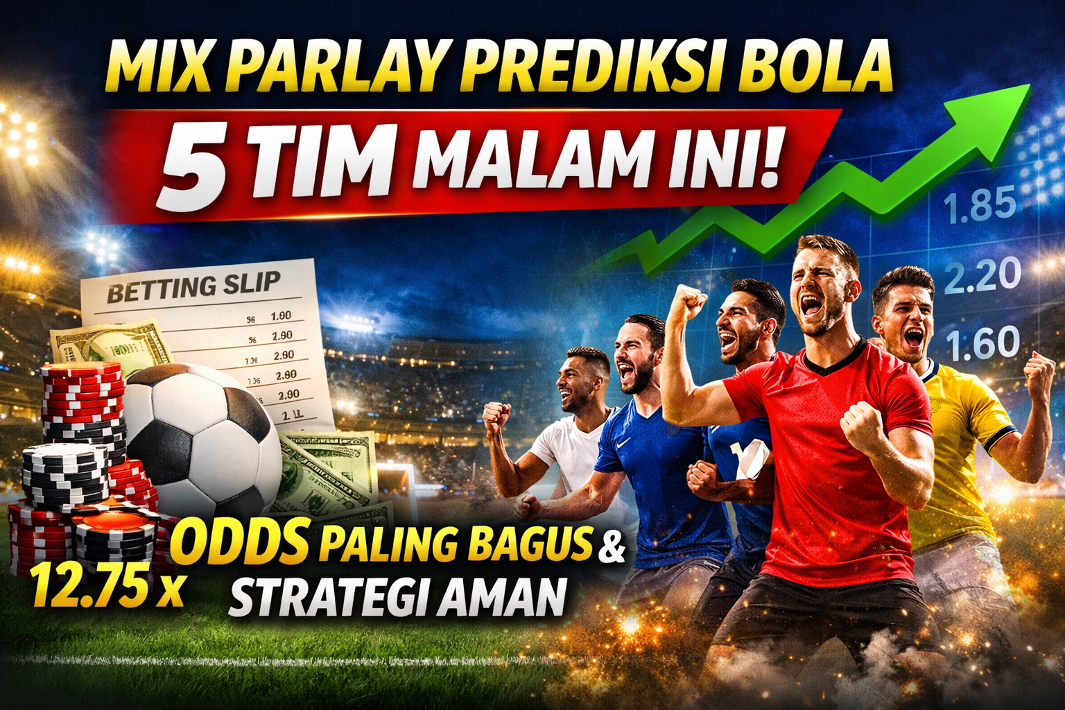 Mix Parlay Prediksi Bola 5 Tim Malam Ini: Analisis Lengkap, Odds Paling Bagus, dan Strategi Aman