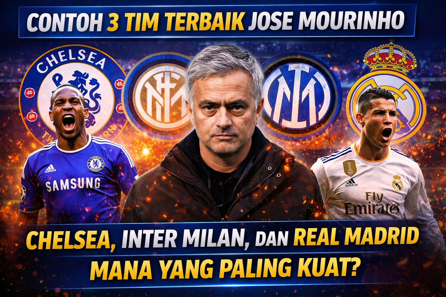 3 Tim Terbaik Jose Mourinho: Chelsea, Inter Milan, dan Real Madrid, Mana yang Paling Kuat?