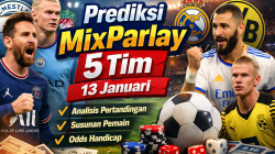 Prediksi MixParlay 5 Tim 13 Januari: Analisis Pertandingan Lengkap Susunan Pemain dan Pasangan Odds Handicap