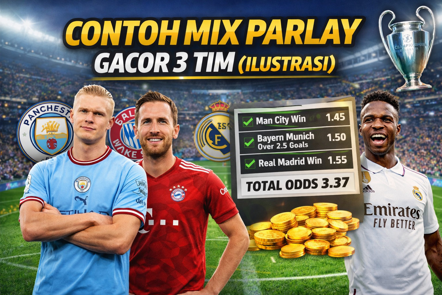 Contoh Mix Parlay Gacor 3 Tim (Ilustrasi)