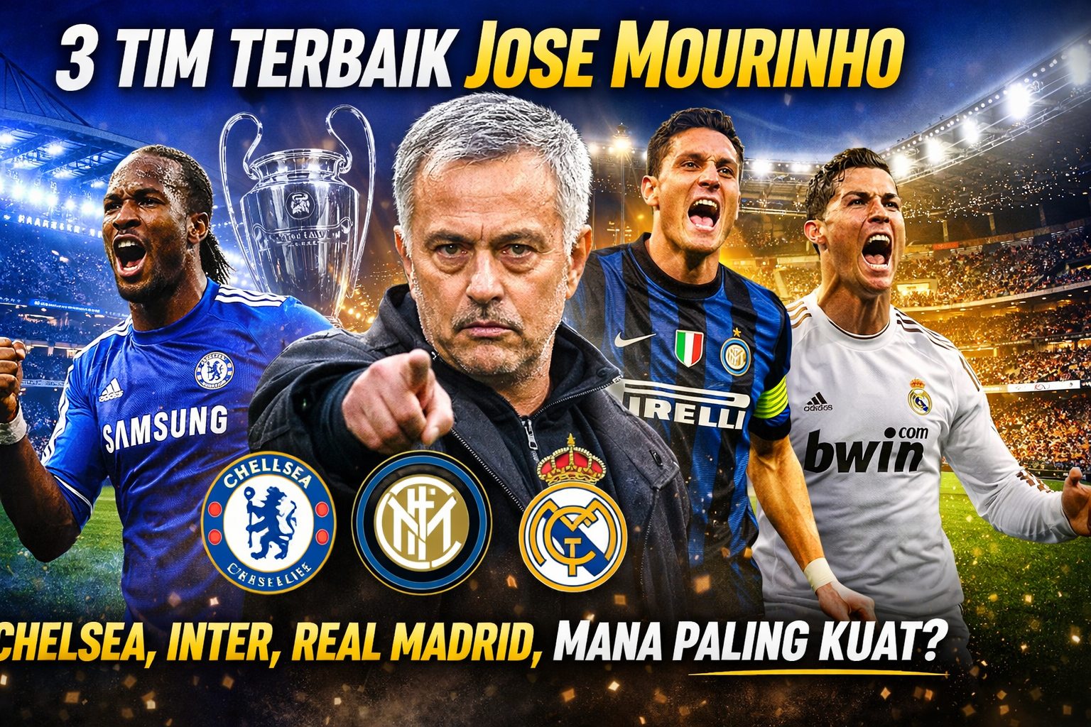 3 Tim Terbaik Jose Mourinho: Chelsea, Inter Milan, dan Real Madrid, Mana yang Paling Kuat?