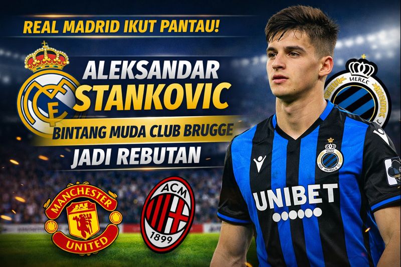 Real Madrid Ikut Pantau Aleksandar Stankovic, Bintang Muda Club Brugge Jadi Rebutan