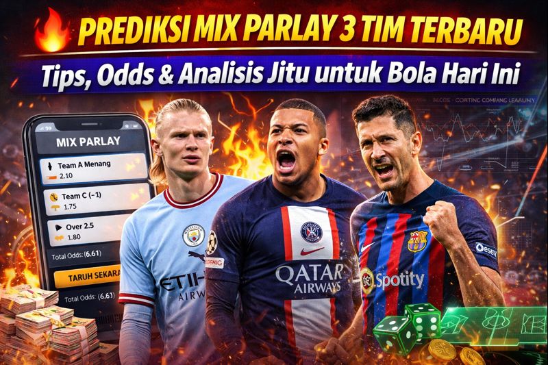 🔥 Prediksi Mix Parlay 3 Tim Terbaru: Tips, Odds & Analisis Jitu untuk Bola Hari Ini