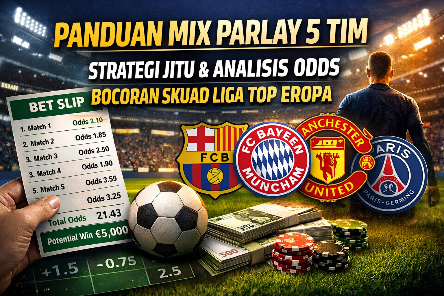 Panduan Lengkap Prediksi Mix Parlay 5 Tim: Strategi Jitu, Analisis Odds Handicap, dan Bocoran Skuad Liga Top Eropa