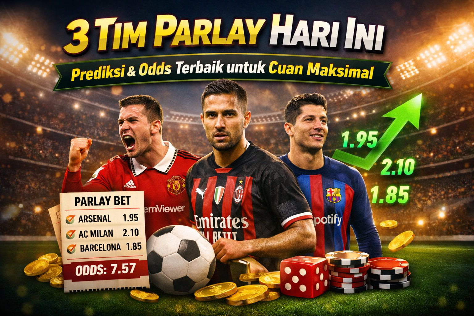 3 Tim Parlay Hari Ini: Prediksi & Odds Terbaik untuk Cuan Maksimal