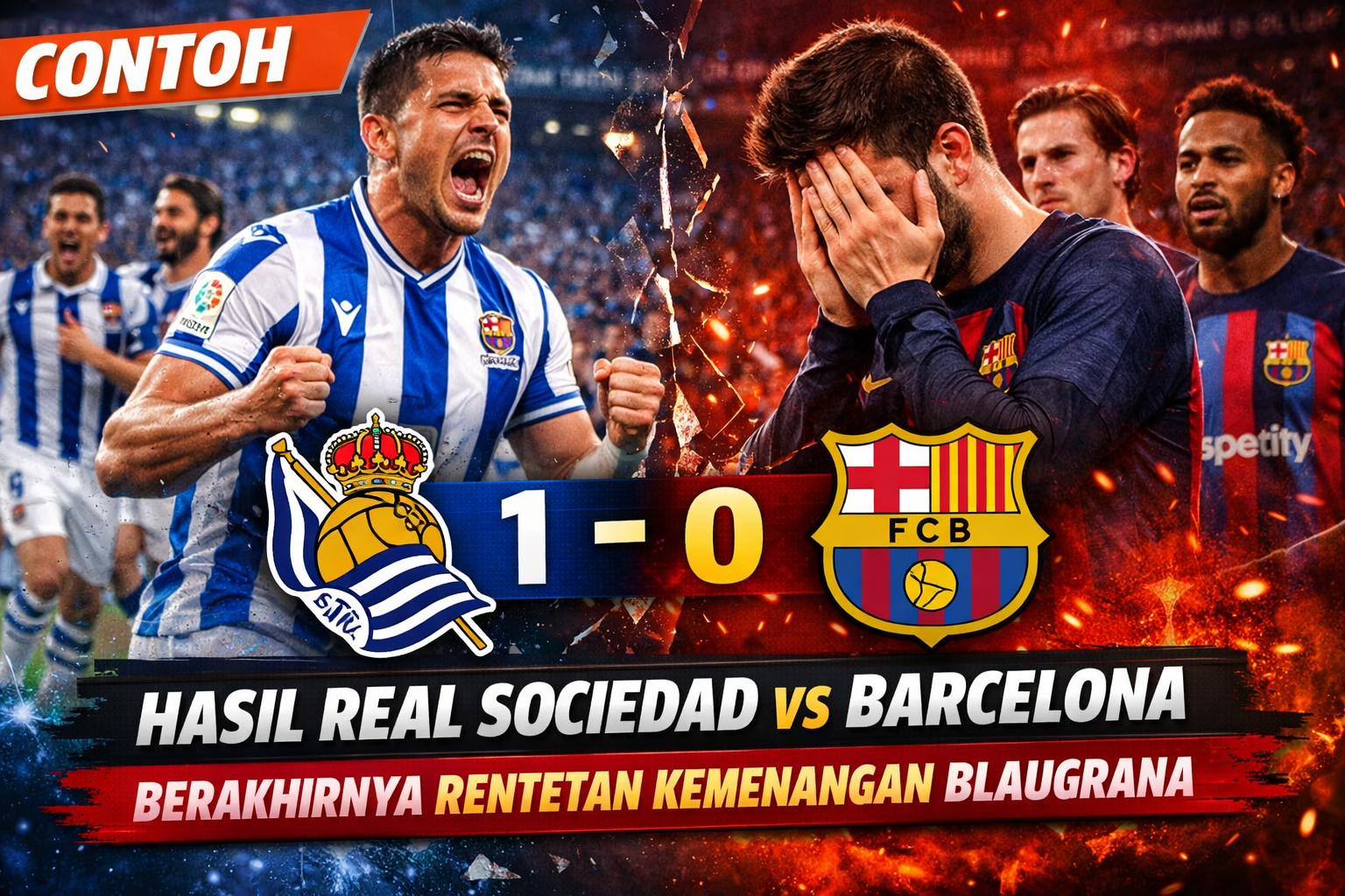 Hasil Real Sociedad vs Barcelona: Berakhirnya Rentetan Kemenangan Blaugrana