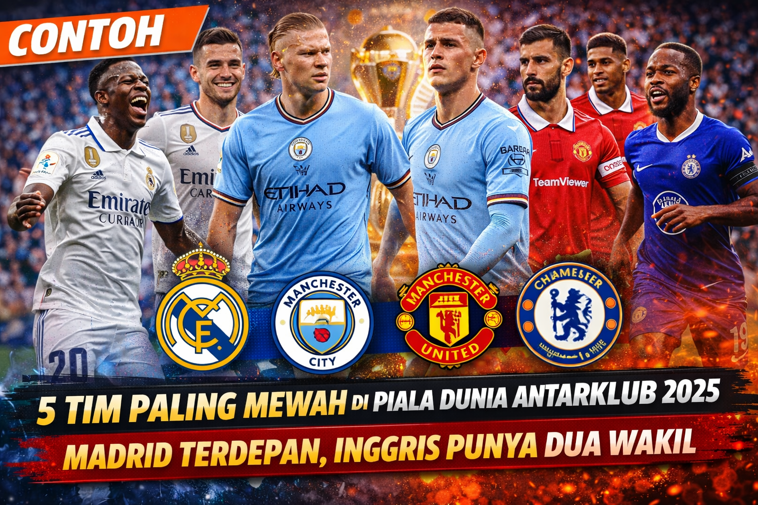 5 Tim Paling Mewah di Piala Dunia Antarklub 2025: Madrid Terdepan, Inggris Punya Dua Wakil