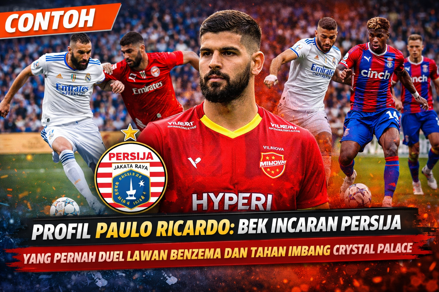 Profil Paulo Ricardo: Bek Incaran Persija yang Pernah Duel Lawan Benzema dan Tahan Imbang Crystal Palace