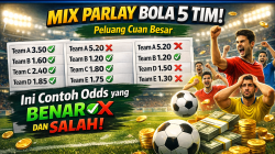 Mix Parlay Bola 5 Tim: Peluang Cuan Besar, Ini Contoh Odds yang Benar dan Salah