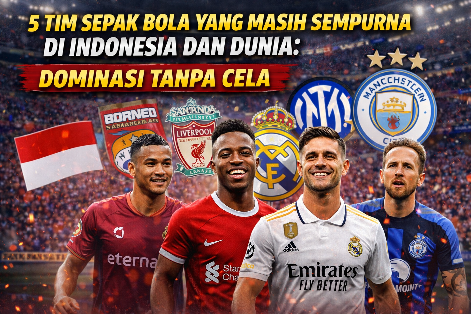 5 Tim Sepak Bola yang Masih Sempurna di Indonesia dan Dunia: Dominasi Tanpa Cela