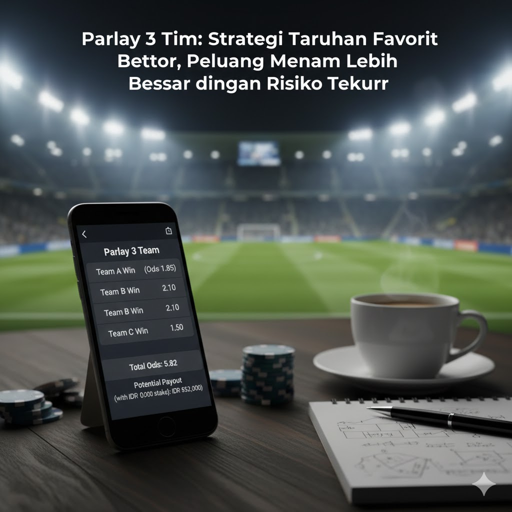 Parlay 3 Tim: Strategi Taruhan Favorit Bettor, Peluang Menang Lebih Besar dengan Risiko Terukur