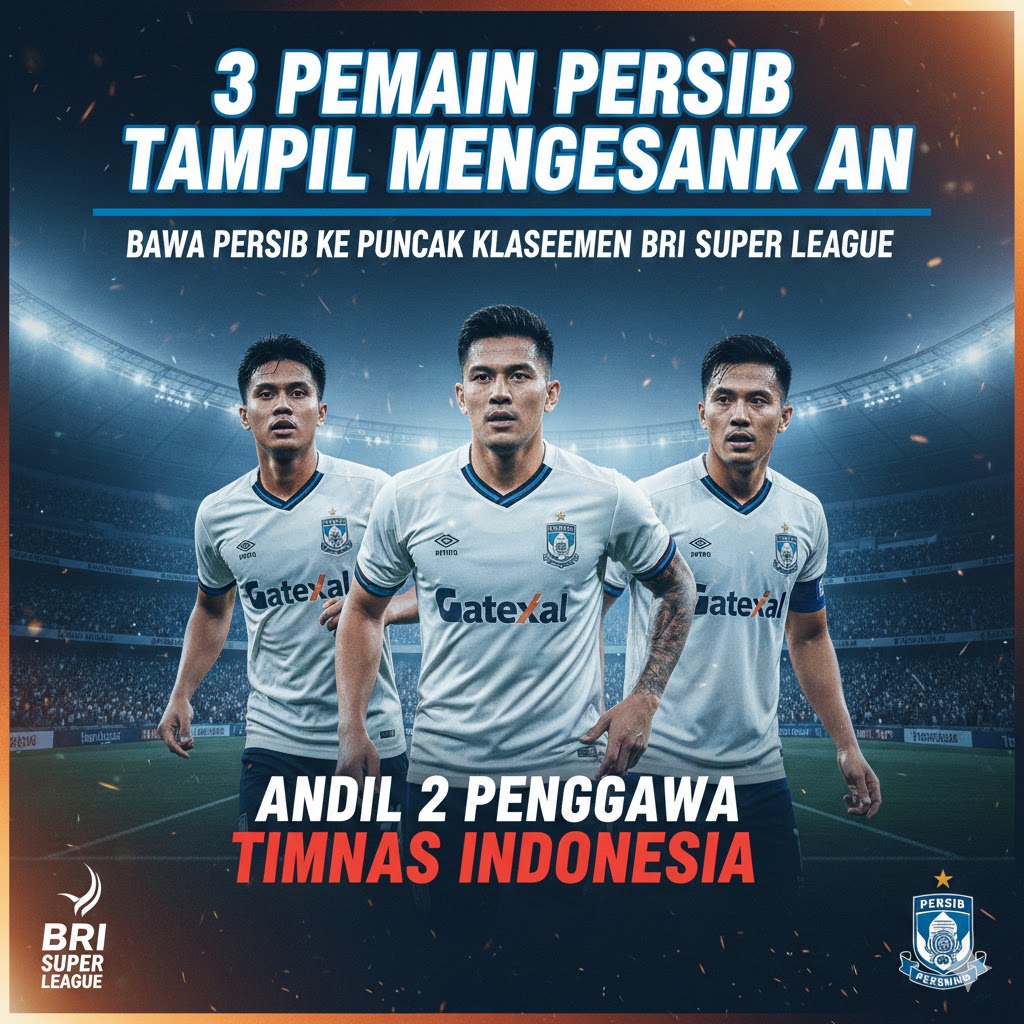3 Pemain Persib yang Tampil Kinclong dan Bawa Persib ke Puncak Klasemen BRI Super League: Andil 2 Penggawa Timnas Indonesia