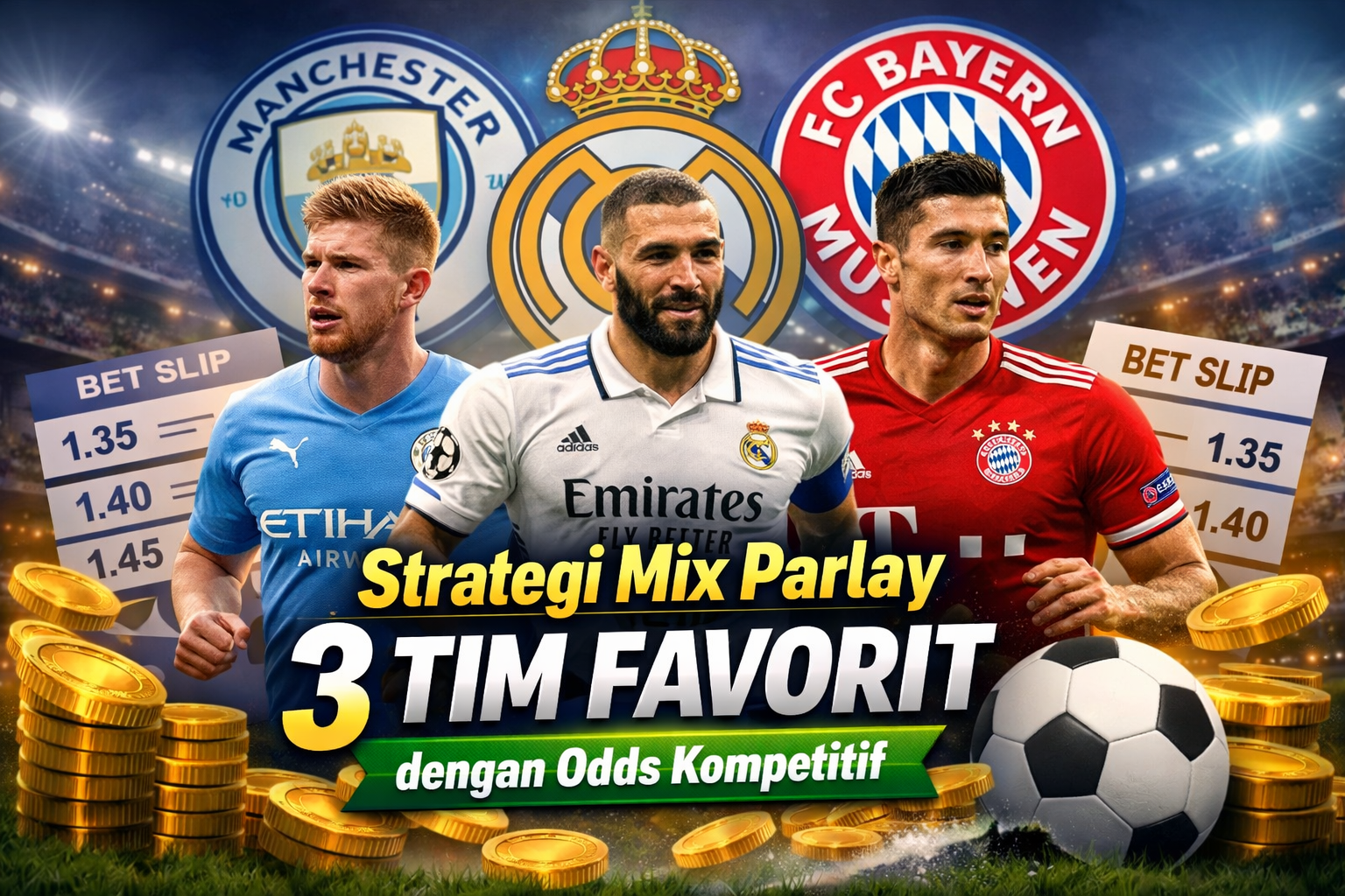 Strategi Mix Parlay 3 Tim Favorit dengan Odds Kompetitif