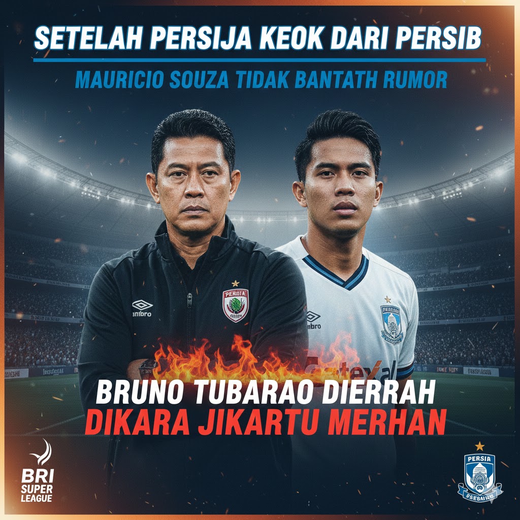 Setelah Persija Keok dari Persib dan Bruno Tubarao Dikartu Merah, Mauricio Souza Tidak Bantah Rumor Kedatangan Fajar Fathur Rahman