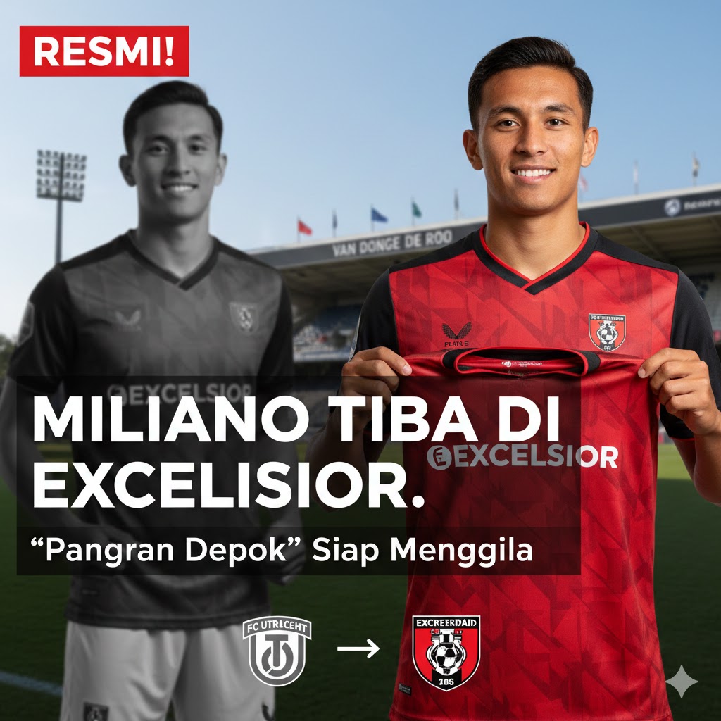 Winger Timnas Indonesia Miliano Jonathans Resmi Tinggalkan FC Utrecht, Disekolahkan ke Excelsior Rotterdam: Pangeran Depok Sudah Tiba!
