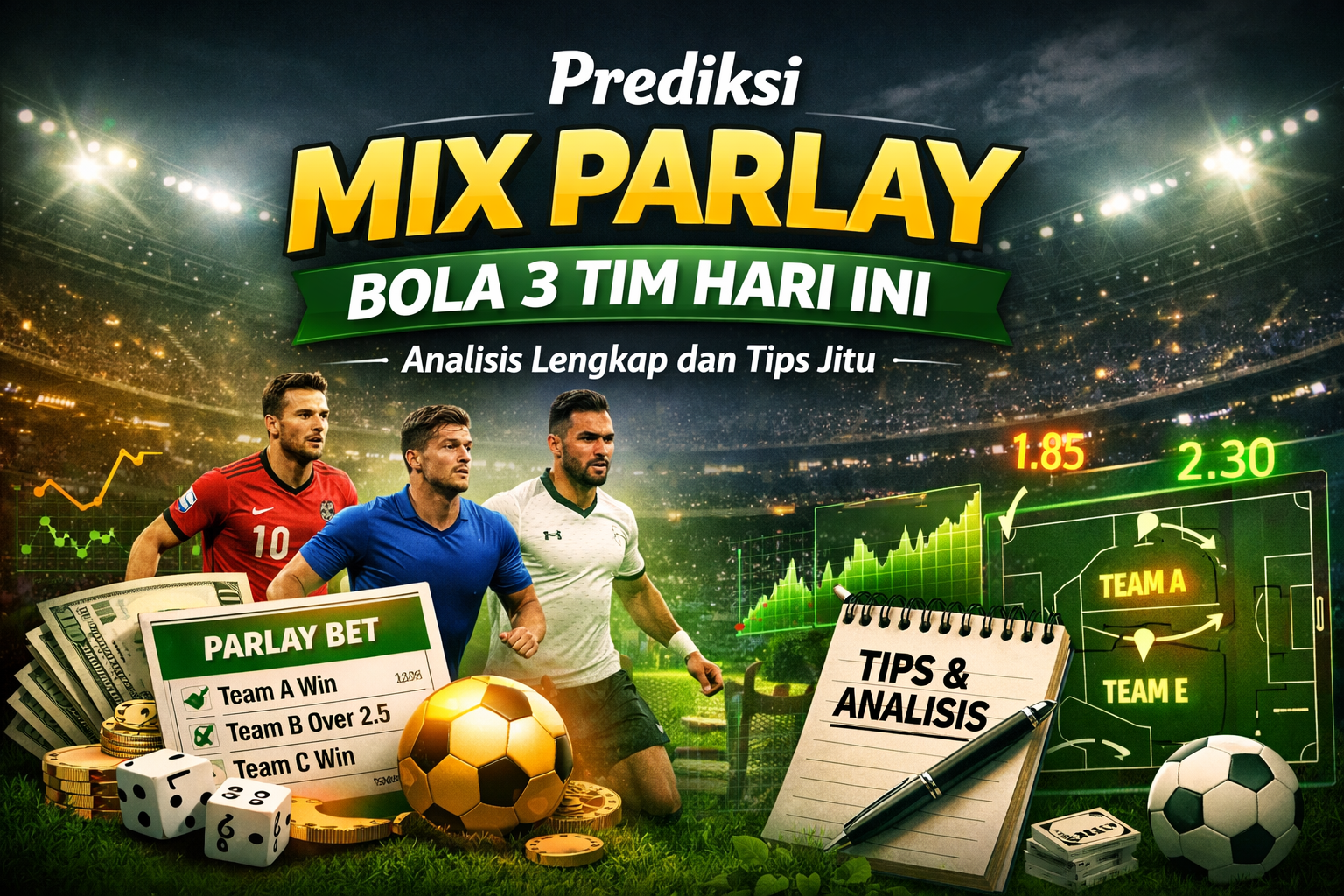 Prediksi Mix Parlay Bola 3 Tim Hari Ini: Analisis Lengkap dan Tips Jitu