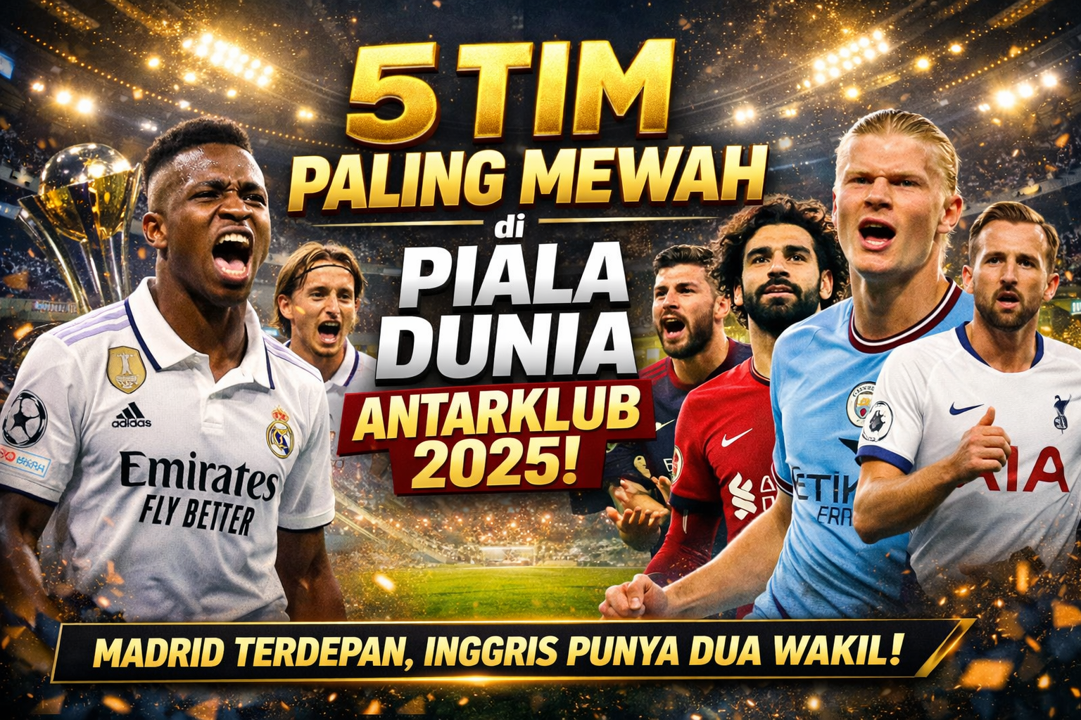5 Tim Paling Mewah di Piala Dunia Antarklub 2025: Madrid Terdepan, Inggris Punya Dua Wakil