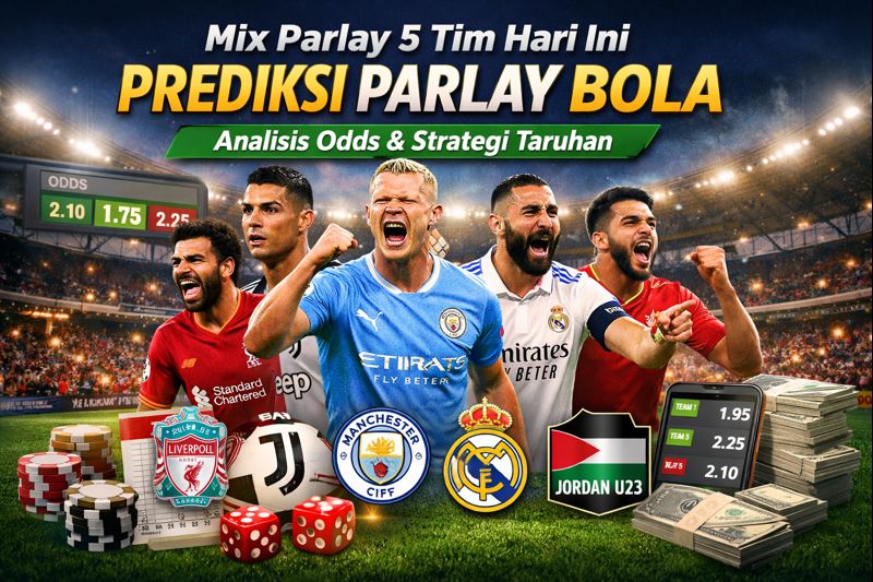 Mix Parlay 5 Tim Hari Ini: Prediksi Parlay Bola Lengkap dengan Analisis Odds dan Strategi Taruhan