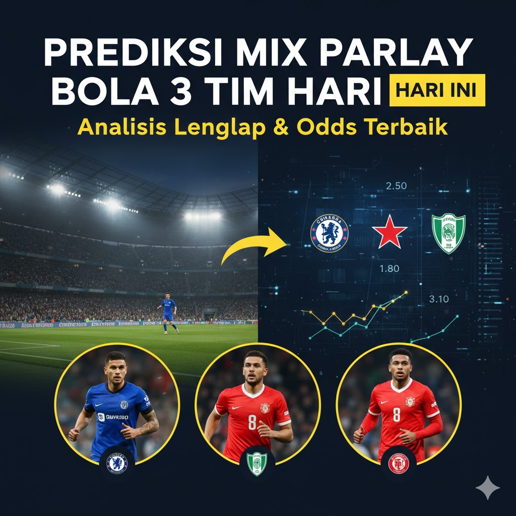Prediksi Mix Parlay Bola 3 Tim Hari Ini: Analisis Lengkap Peluang Menang dan Rekomendasi Odds Terbaik