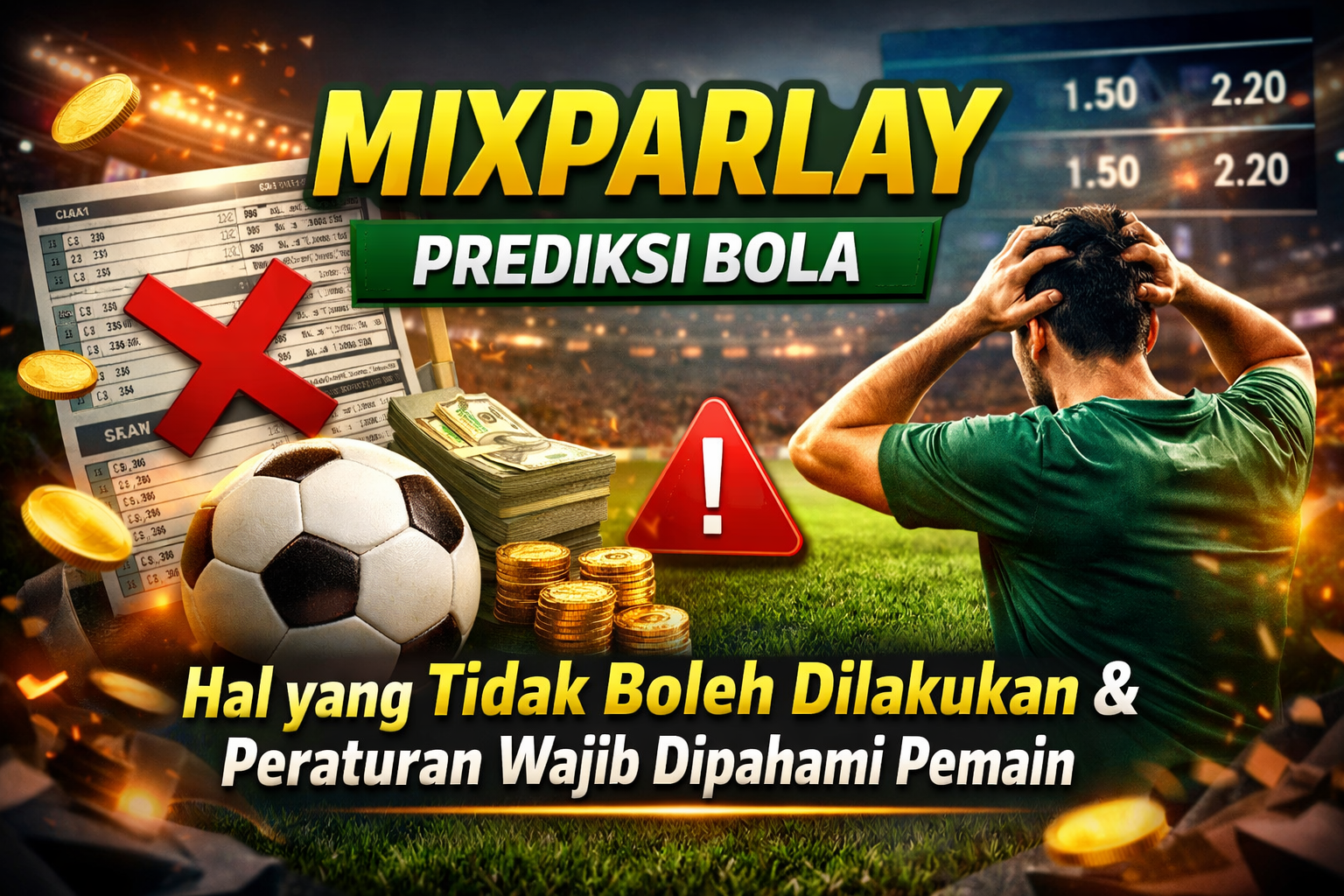 MIXPARLAY Prediksi Bola: Hal yang Tidak Boleh Dilakukan dan Peraturan Wajib Dipahami Pemain