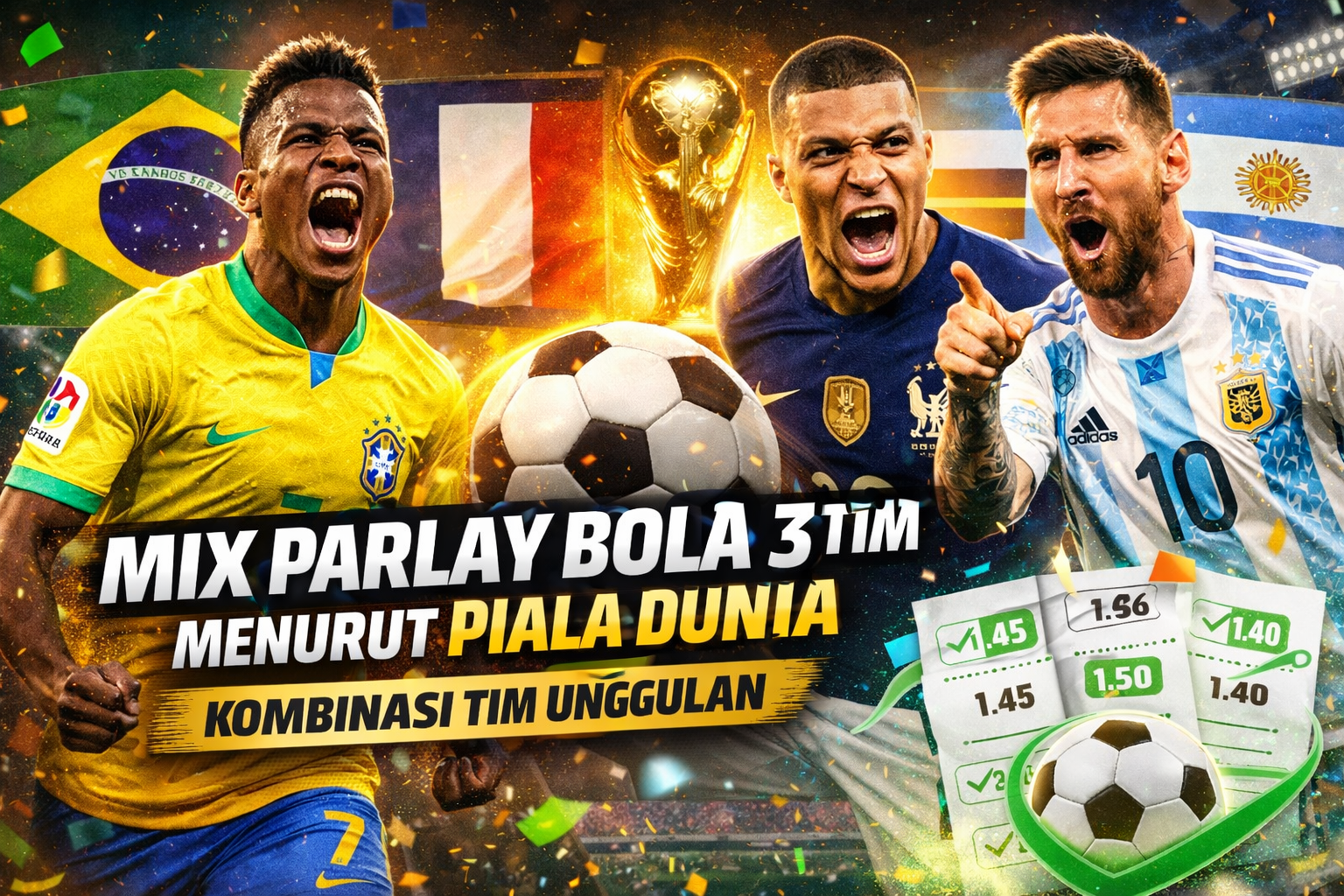 Mix Parlay Bola 3 Tim Menurut Piala Dunia: Kombinasi Tim Unggulan