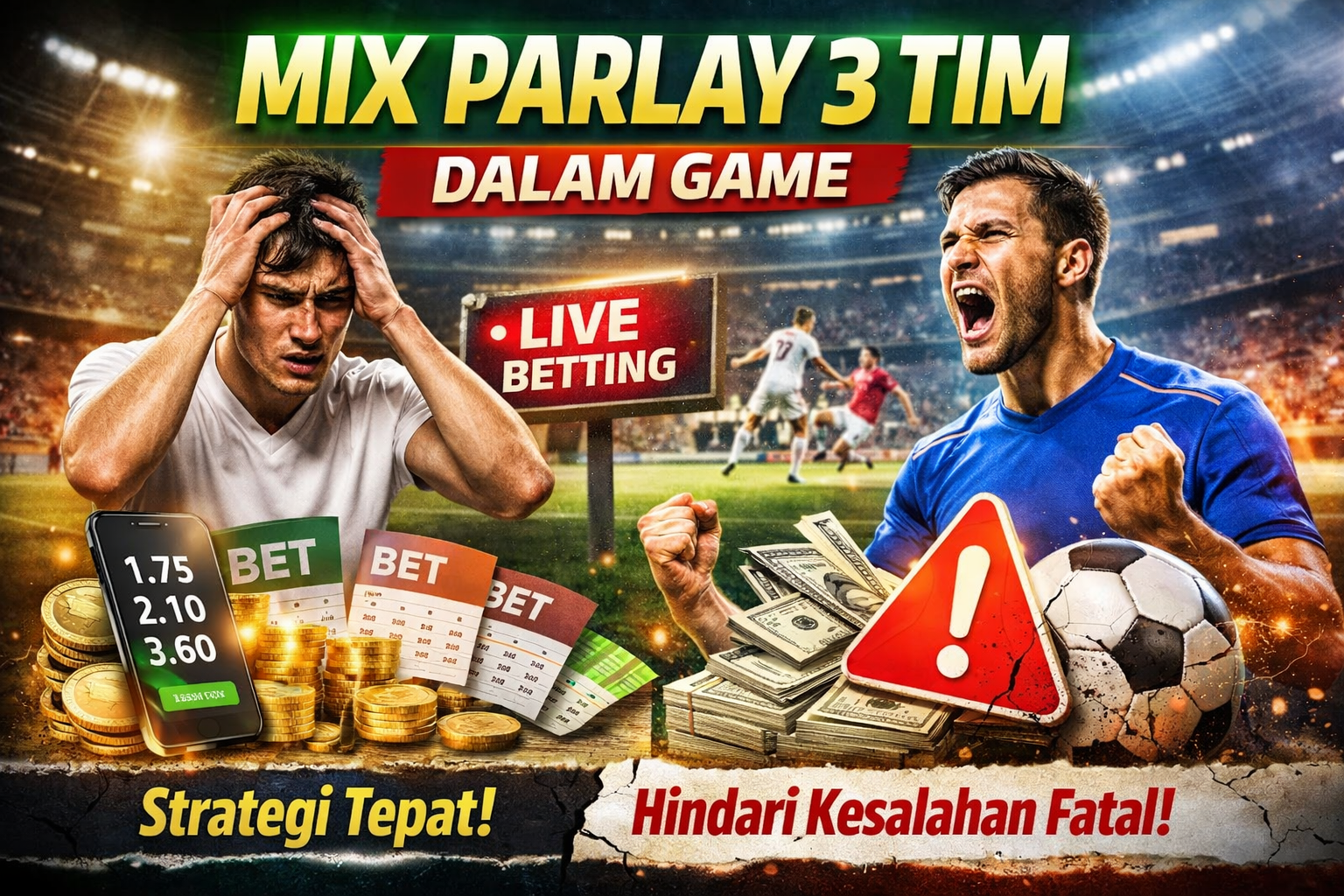 Mix Parlay 3 Tim Dalam Game: Strategi Live Betting yang Harus Dijalankan dan Kesalahan Fatal yang Wajib Dihindari