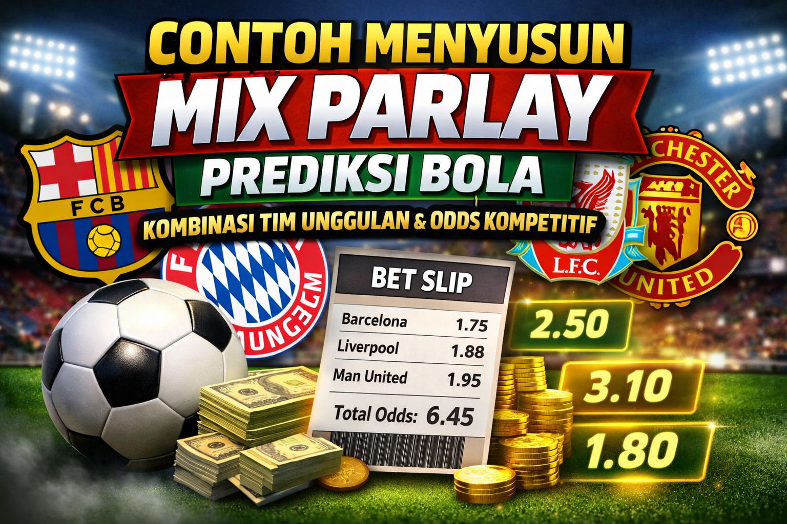 Menyusun Contoh Mix Parlay Prediksi Bola, Kombinasi Tim Unggulan dengan Odds Kompetitif