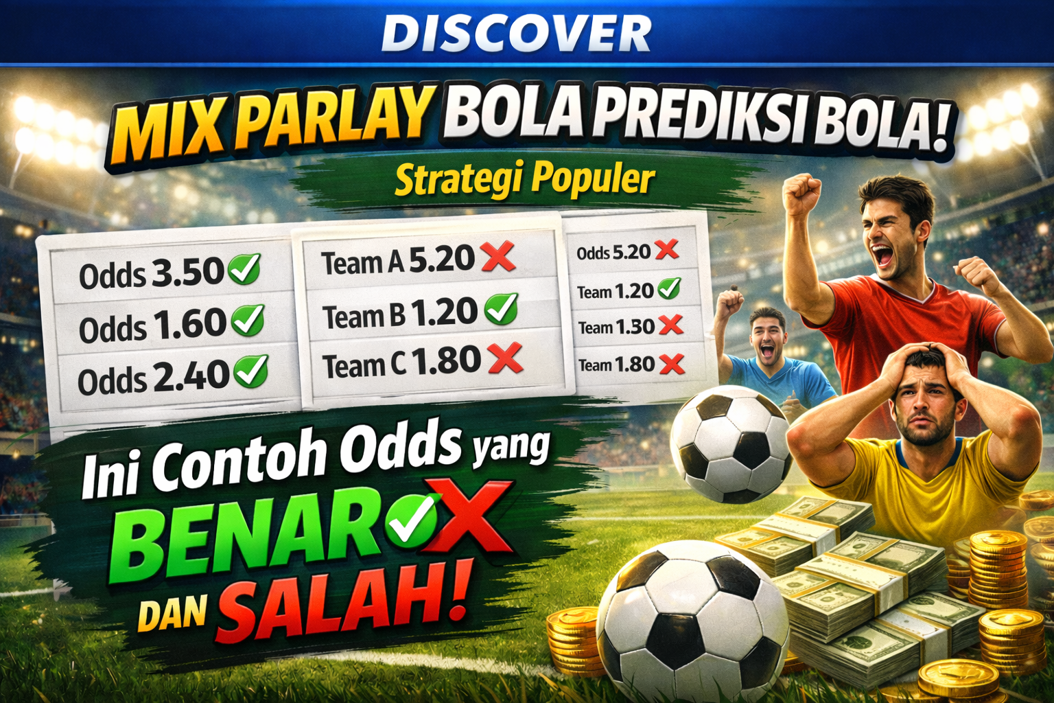 Mix Parlay Bola Prediksi Bola: Strategi Populer, Ini Contoh Odds yang Benar dan Salah