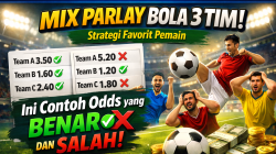 Mix Parlay Bola 3 Tim: Strategi Favorit Pemain, Ini Contoh Odds yang Benar dan Salah