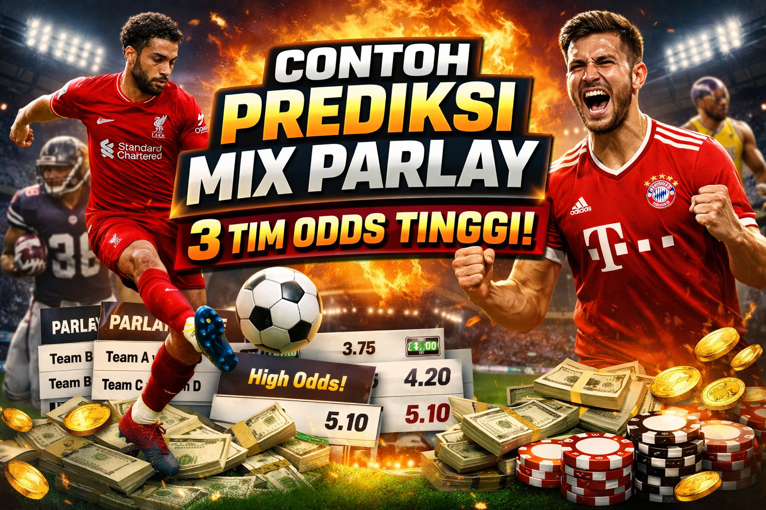Prediksi Mix Parlay 3 Tim Odds Tinggi: