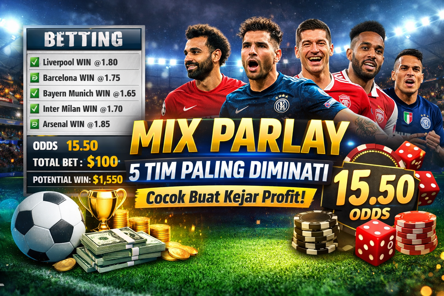 Mix Parlay 5 Tim Paling Diminati