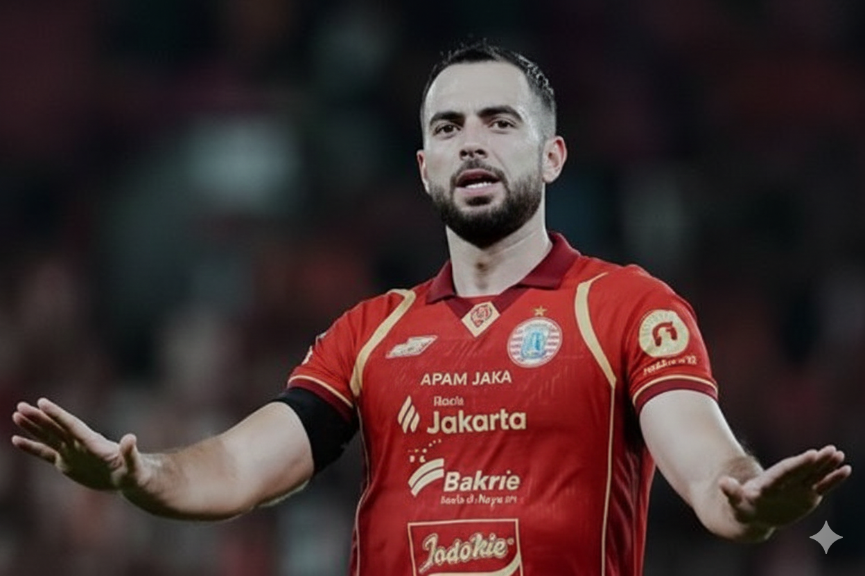 Gol Jarak Jauh Jordi Amat Dinobatkan Sebagai Gol Terbaik Pekan 8 BRI Super League