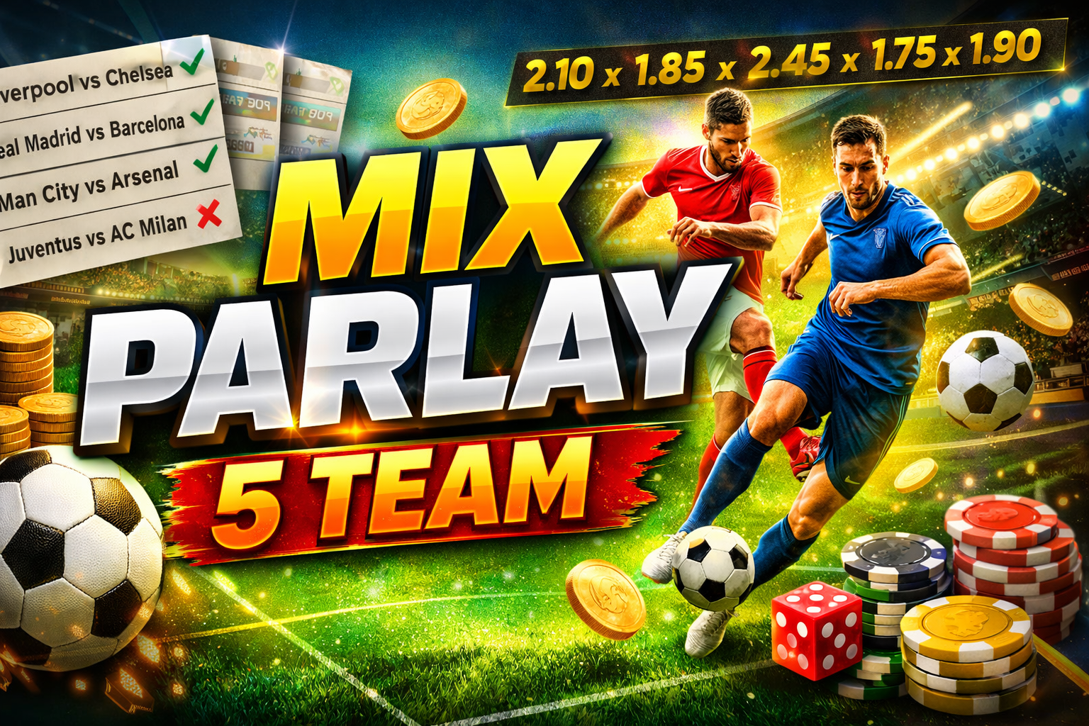 Mix Parlay 5 Team Jadi Favorit Bettor, Peluang Untung Tinggi dengan Risiko Terukur