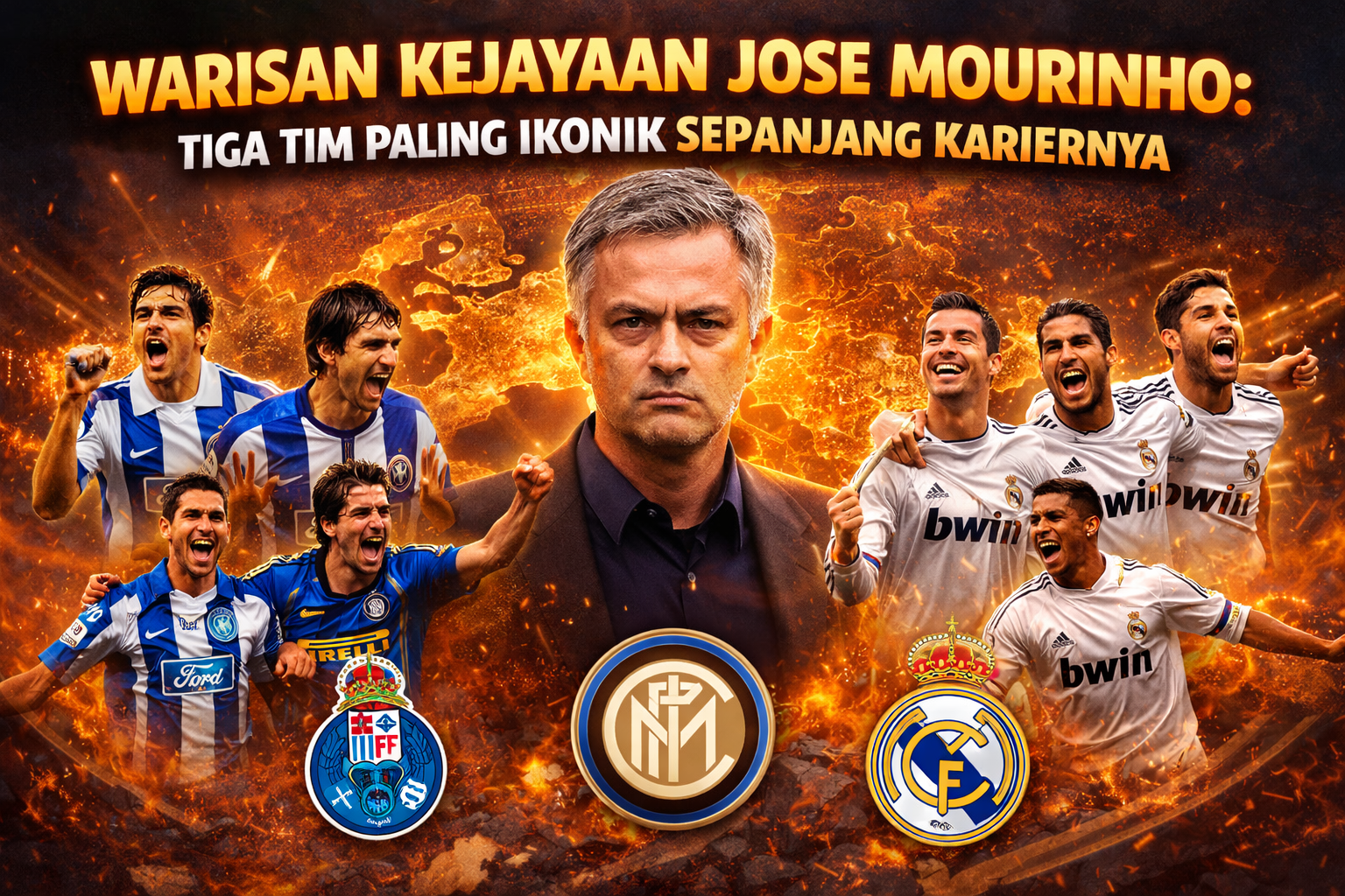 Warisan Kejayaan Jose Mourinho: Tiga Tim Paling Ikonik Sepanjang Kariernya