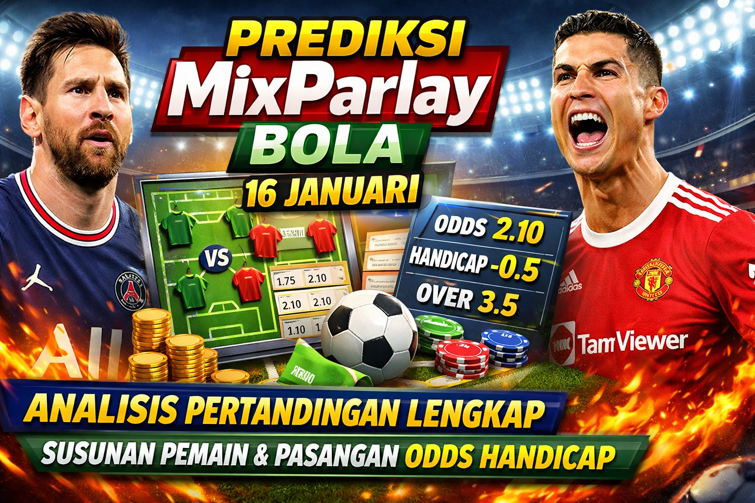 Prediksi MixParlay Bola 16 Januari