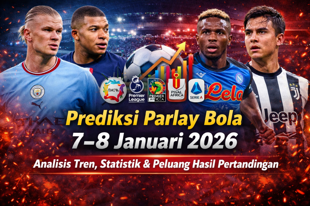 Prediksi Parlay Bola 7–8 Januari 2026: Analisis Tren, Statistik, dan Peluang Hasil Pertandingan