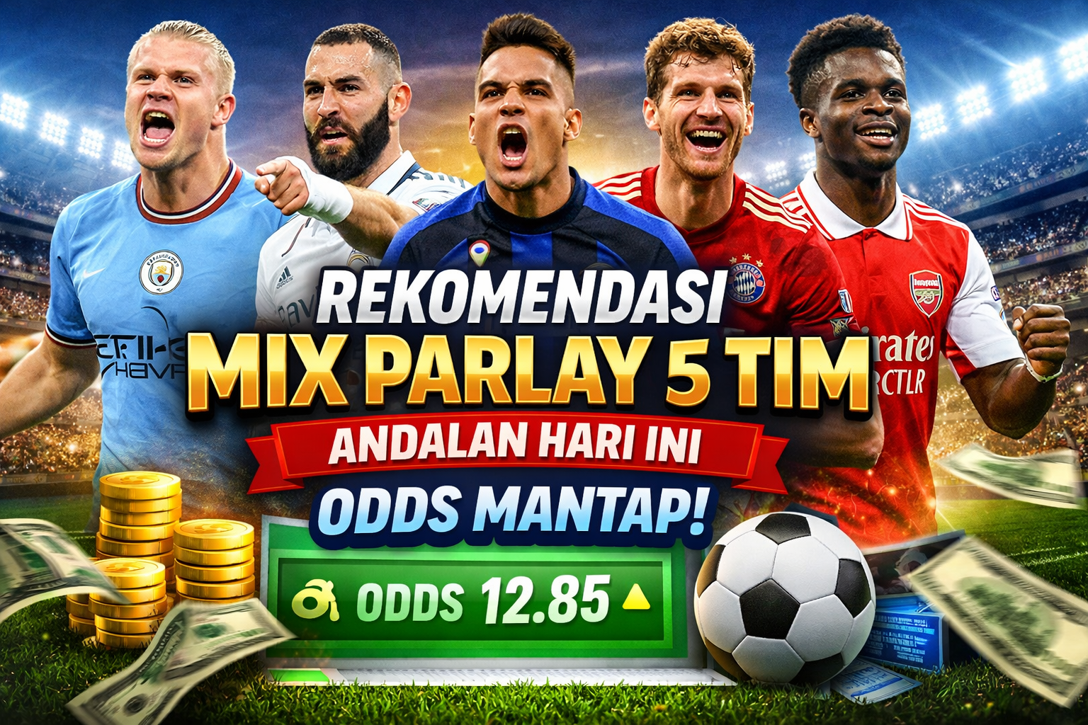 Rekomendasi Mix Parlay 5 Tim Andalan Hari Ini,