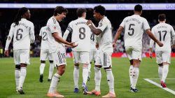 Selebrasi Gonzalo Garcia bersama Rodrygo